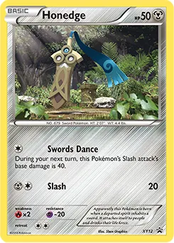 XY Black Star Promos Honedge Pokémon card